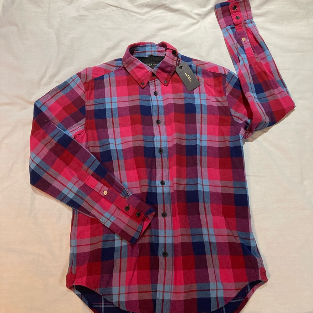 Men’s Rag & Bone New York Tomlin button down shirt! Size XS, NWT! $250.00!